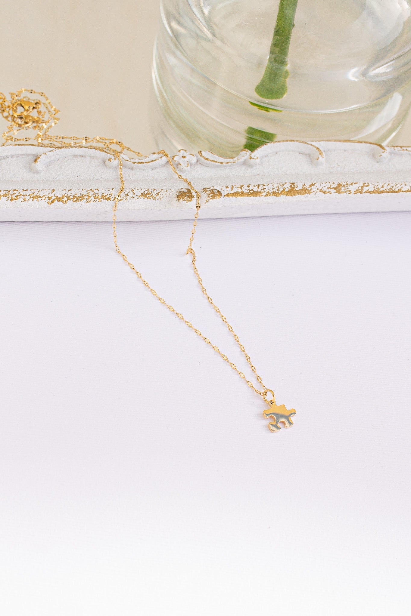 Autism Awareness Puzzle Piece Necklace