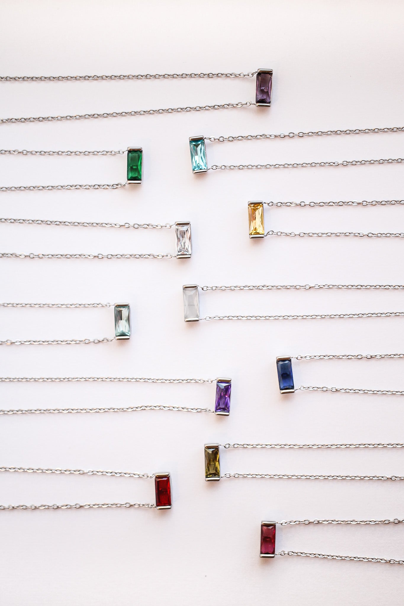 Personalized Birthstone Necklace – Waterproof, Tarnish-Resistant, Hypoallergenic