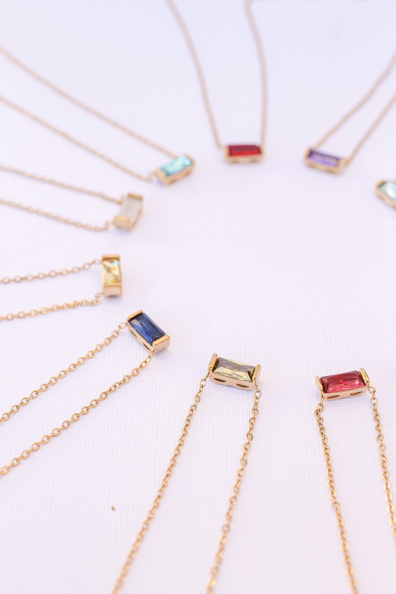 Personalized Birthstone Necklace – Waterproof, Tarnish-Resistant, Hypoallergenic