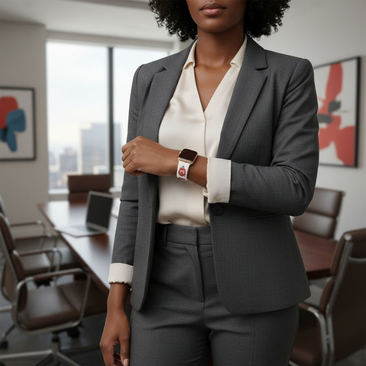 DST Sorority White Red 1913 Watch Band Strap Women