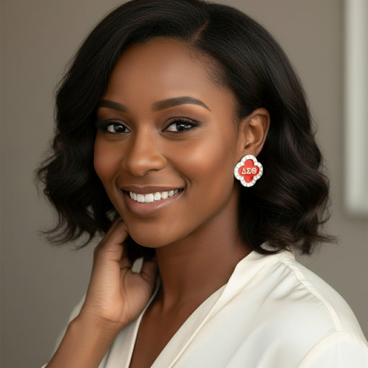 Red Sorority Studs DST