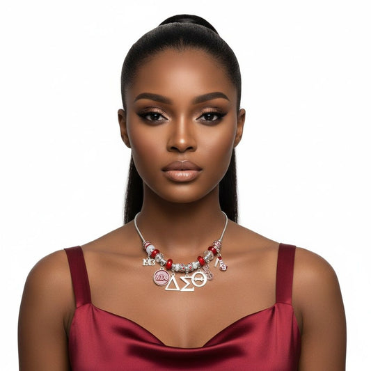 DST Snake Chain Luxe Bead and Charm Necklace