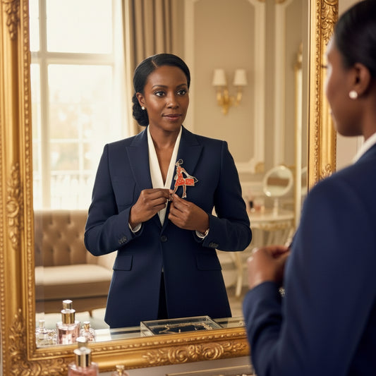 DST Sorority Glam Gal Shopping Brooch for Women