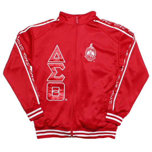 DST Greek Apparel XL Red Zip Up Track Jacket
