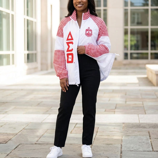 DST Greek Apparel 5XL White Windbreaker Jacket