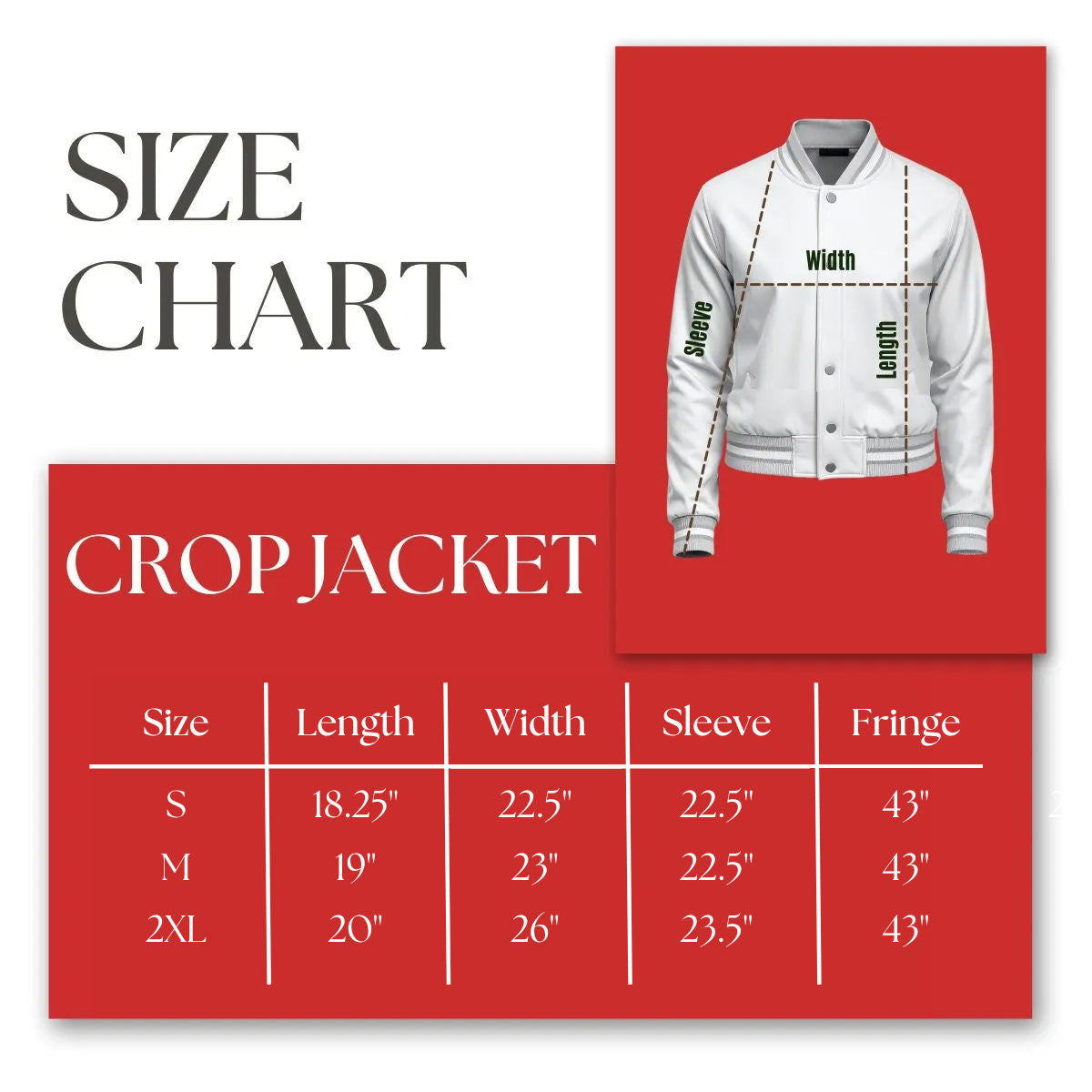 DST Apparel 2XL Red White Denim Fringe Jacket