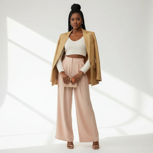 Cocktail Coral Sculpted Petal and Bead Flower Ring