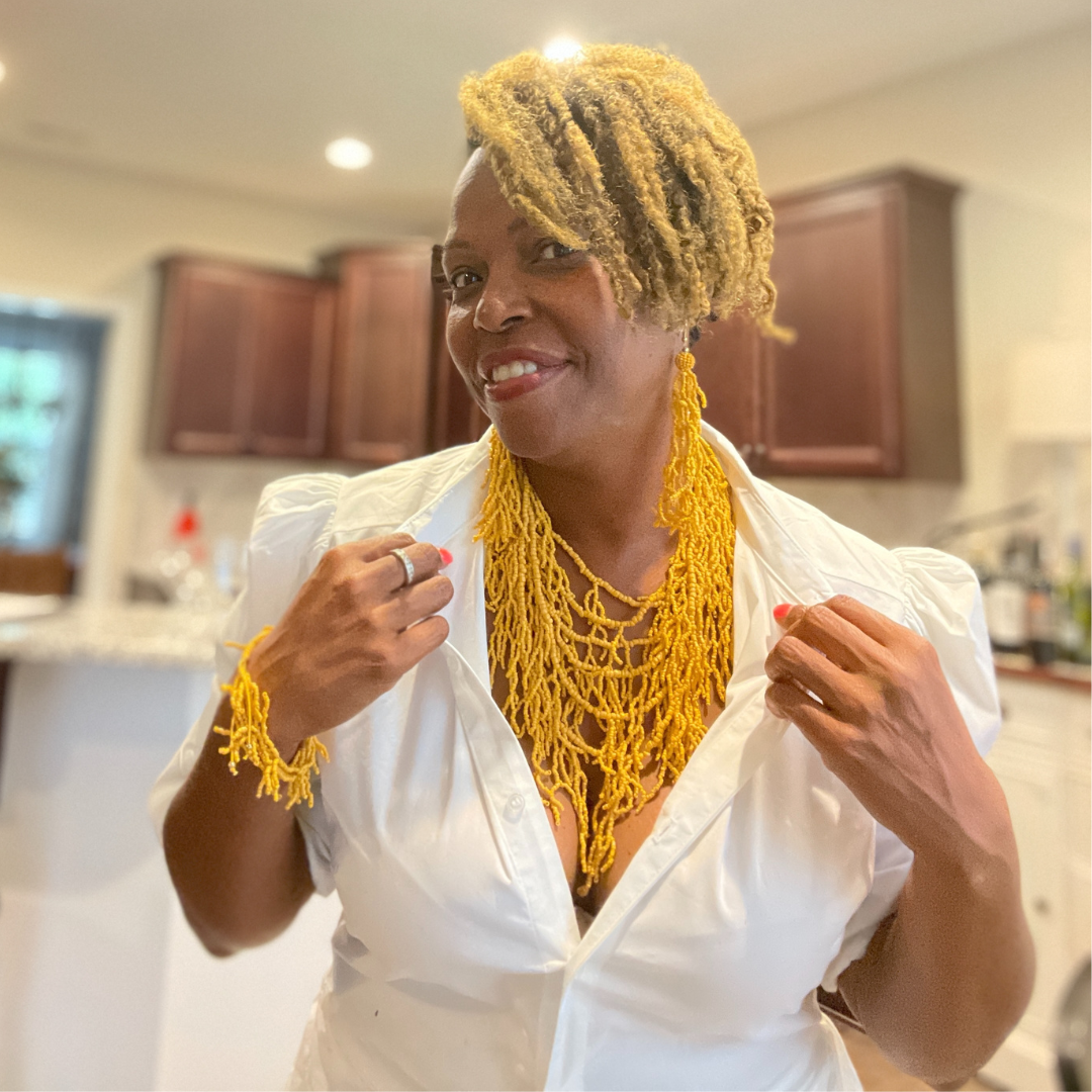 Victoria Goddess-Inspired Beaded Jewelry Set