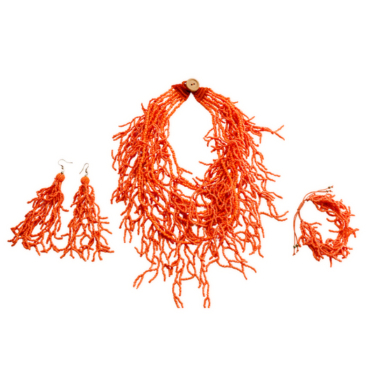 Victoria Goddess-Inspired Beaded Jewelry Set