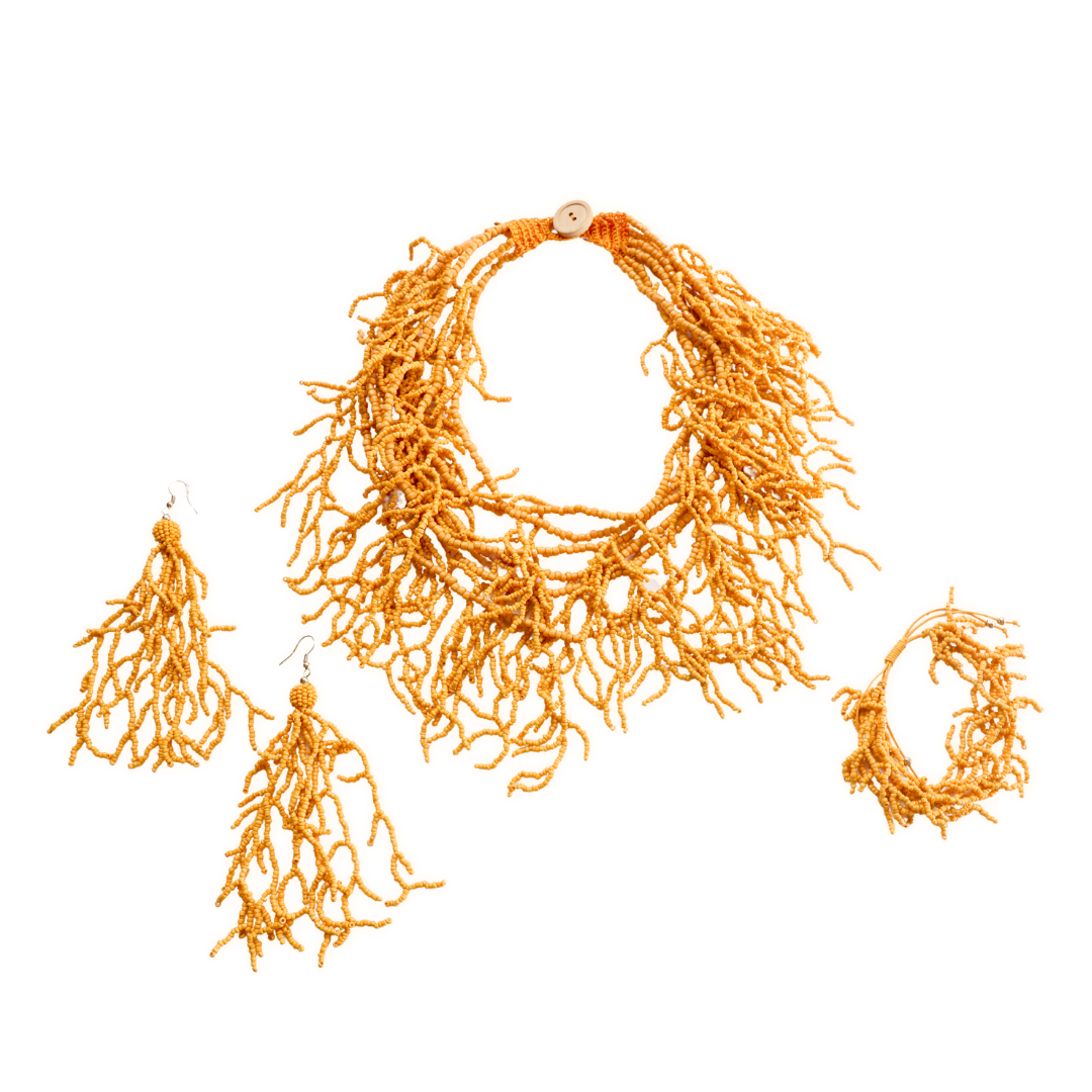 Victoria Goddess-Inspired Beaded Jewelry Set