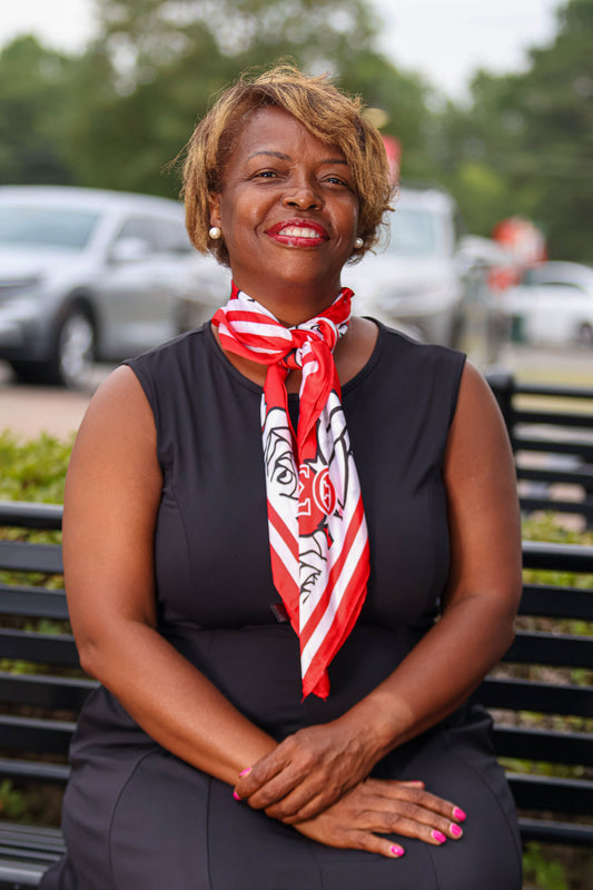 DST Rose Square Sorority Scarf