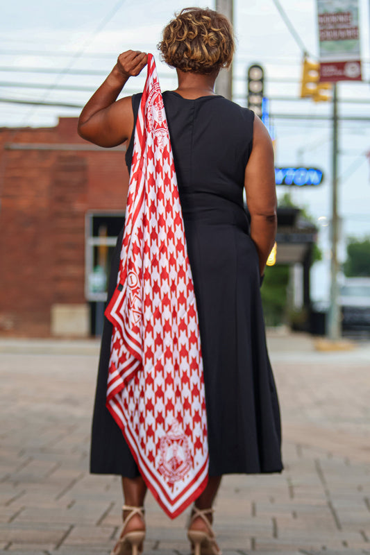 DST Houndstooth Square Sorority Scarf