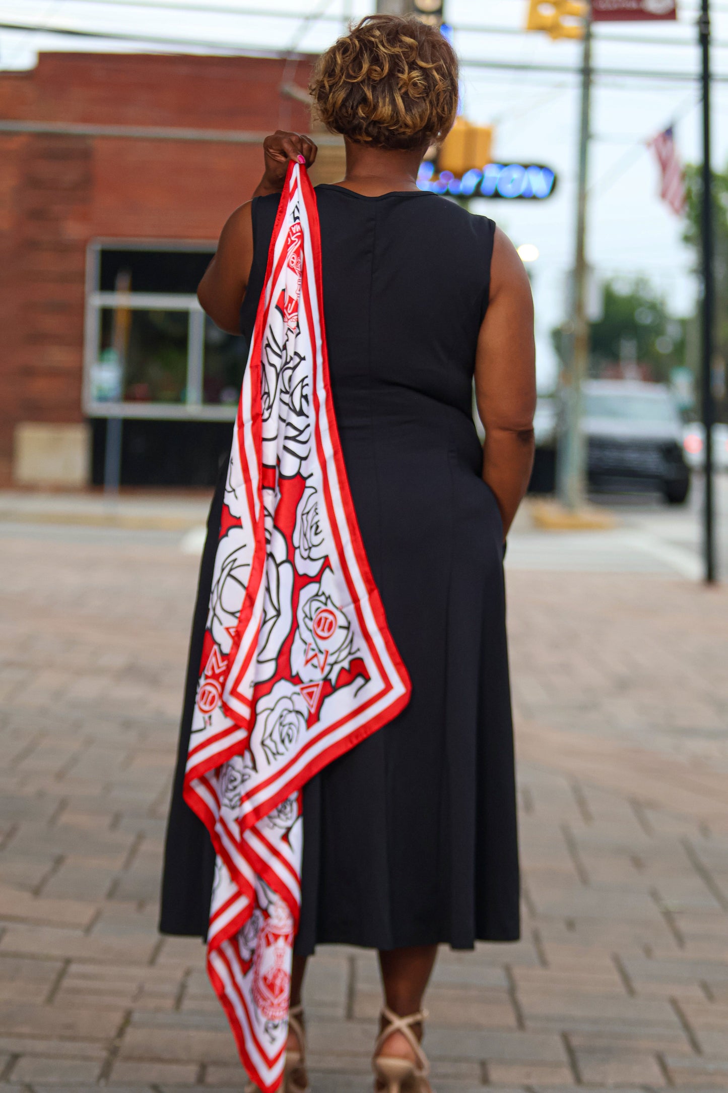 DST Rose Square Sorority Scarf