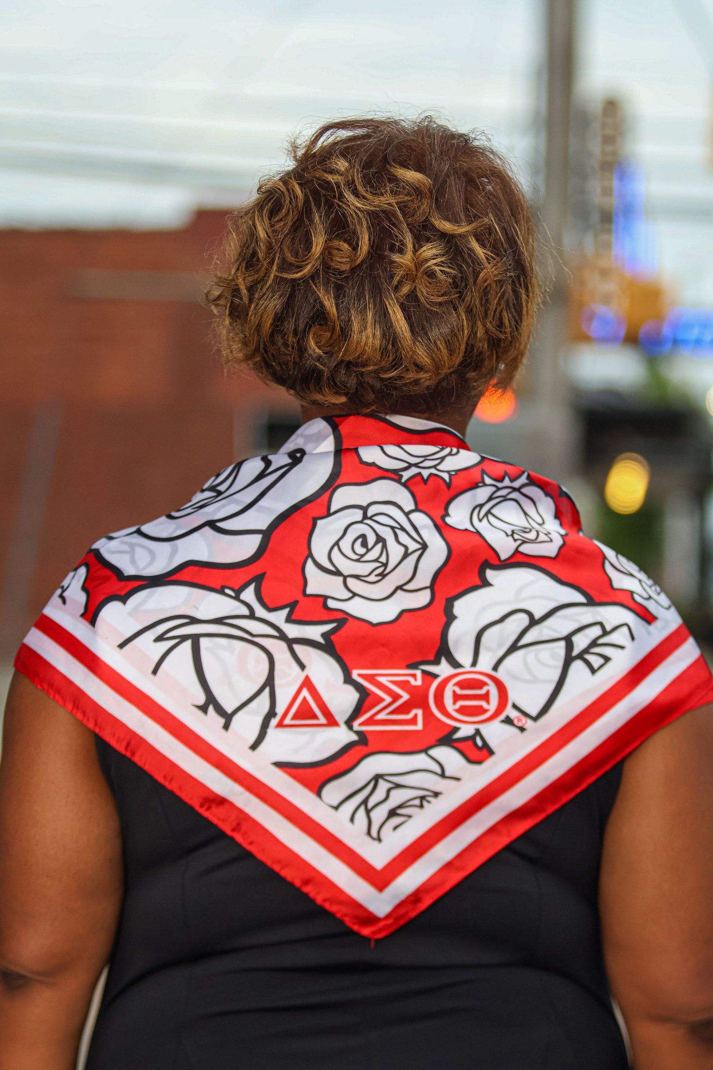 DST Rose Square Sorority Scarf