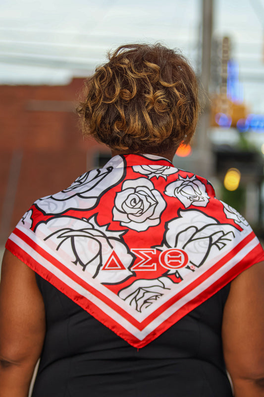 DST Rose Square Sorority Scarf