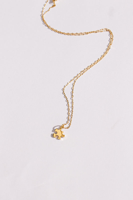 Autism Awareness Puzzle Piece Necklace