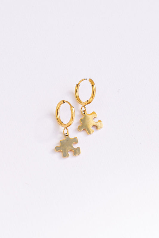 Autism Awareness Puzzle Piece Earrings