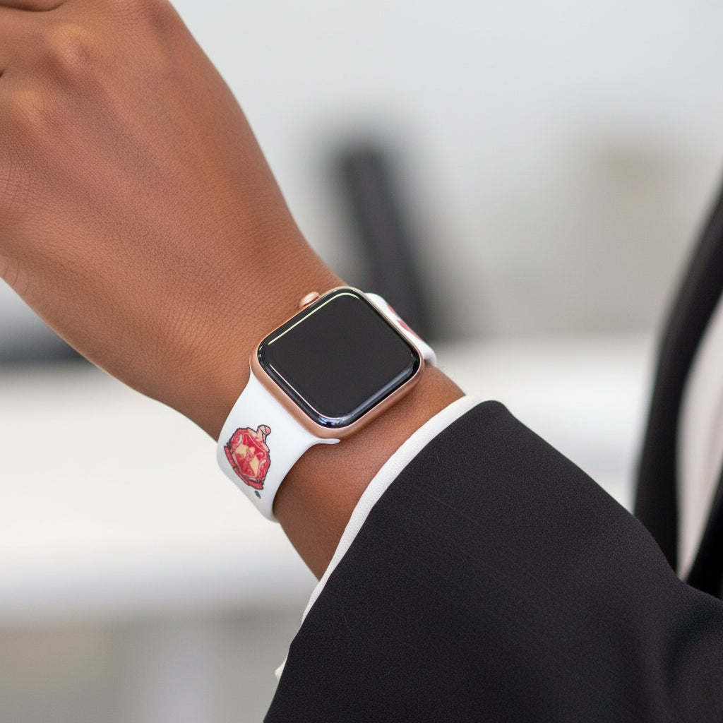 DST Legacy Fit Silicone Sport Watch Band – White Edition