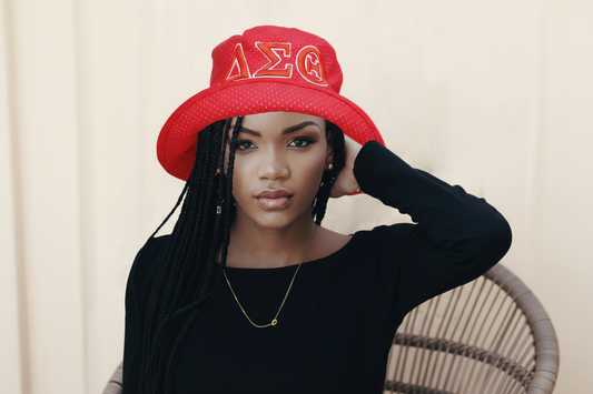DST Sorority Embroidered Bucket Hat