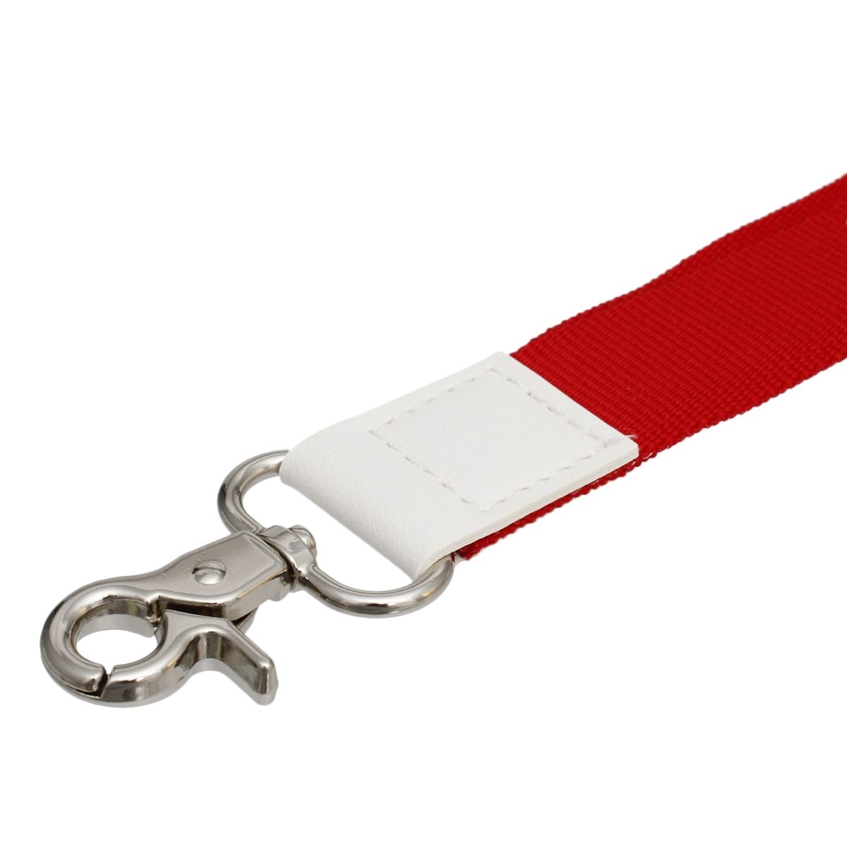 DST Red Canvas Lanyard ID Badge Clip Women
