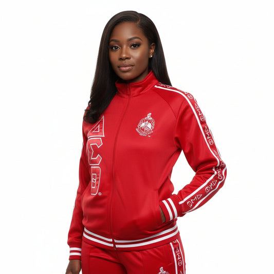 DST M Red Zip Up Track Jacket