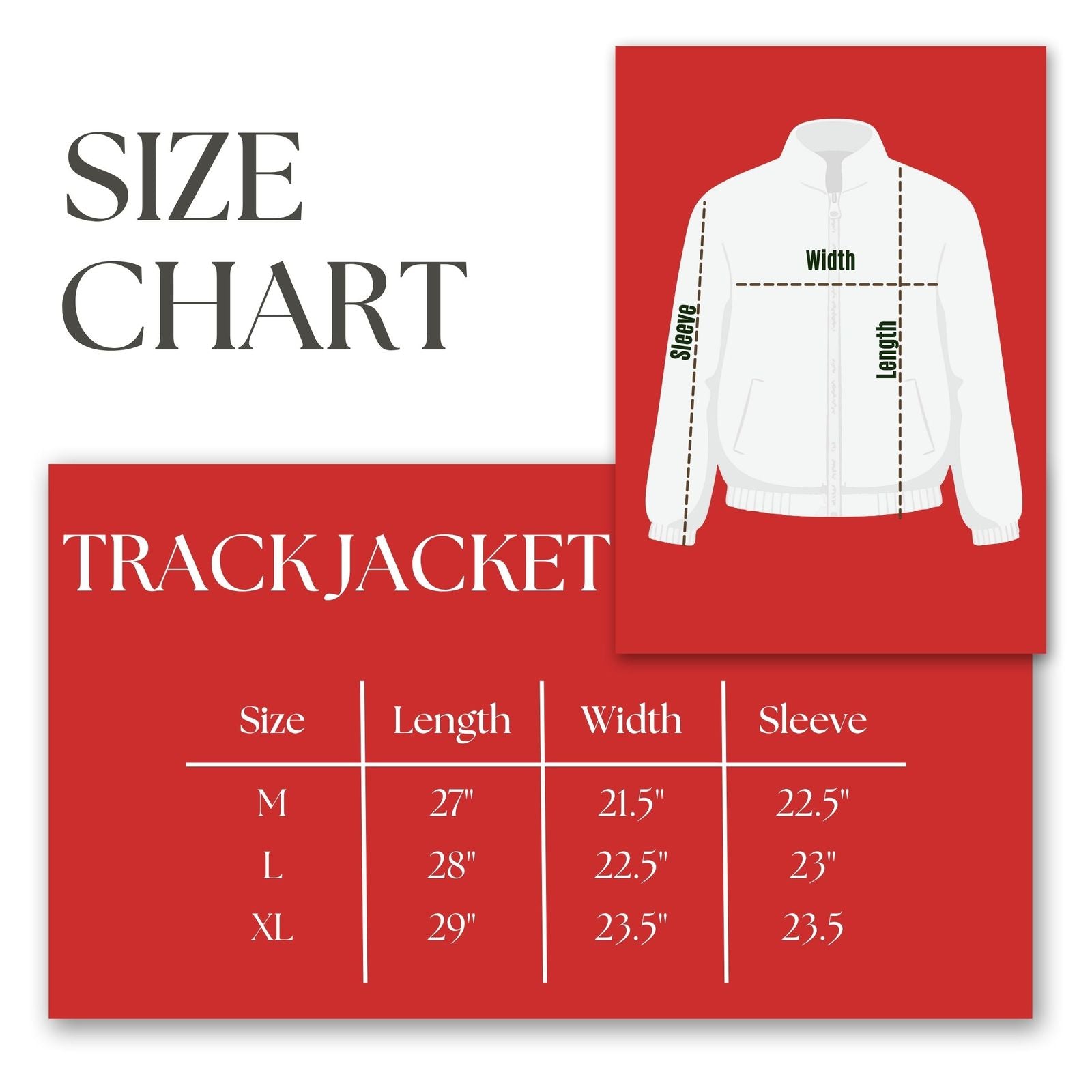 DST Greek Apparel M Red Zip Up Track Jacket