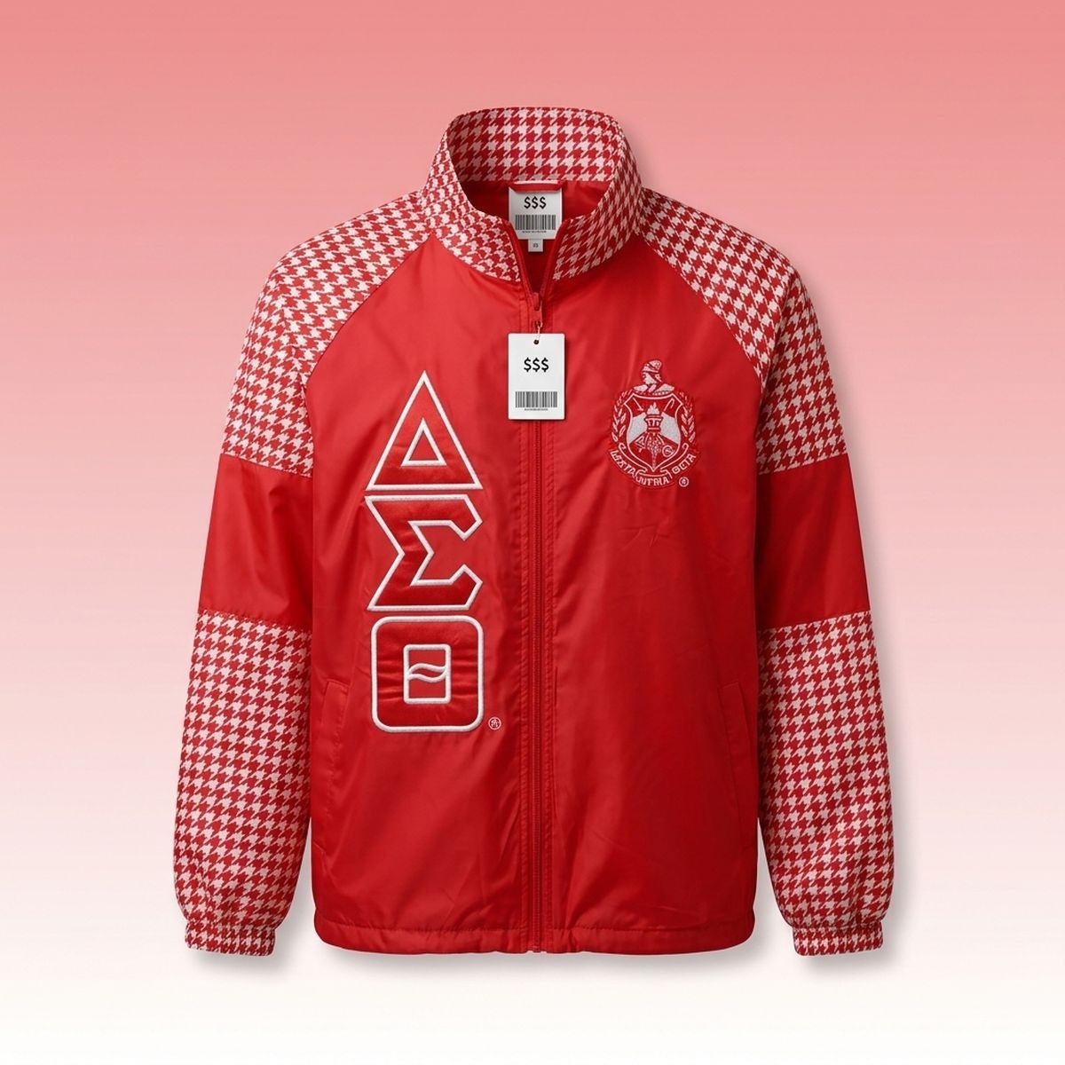 DST Greek Apparel 2XL Red Windbreaker Jacket