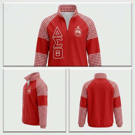 DST Greek Apparel 4XL Red Windbreaker Jacket