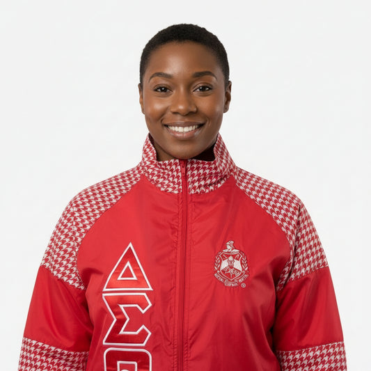 DST Greek Apparel 5XL Red Windbreaker Jacket