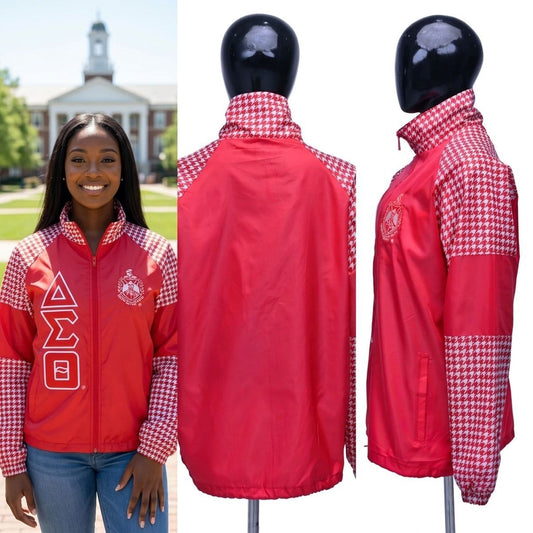 DST Greek Apparel 5XL Red Windbreaker Jacket