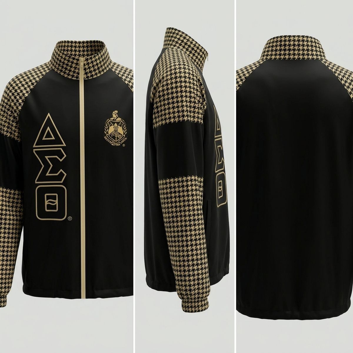 DST Greek Apparel 3XL Black Windbreaker Jacket