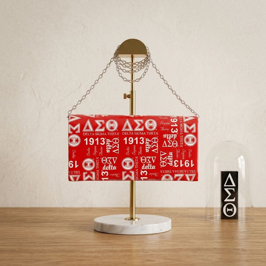 DST Sorority Pride Graphic Print Fold Over Clutch