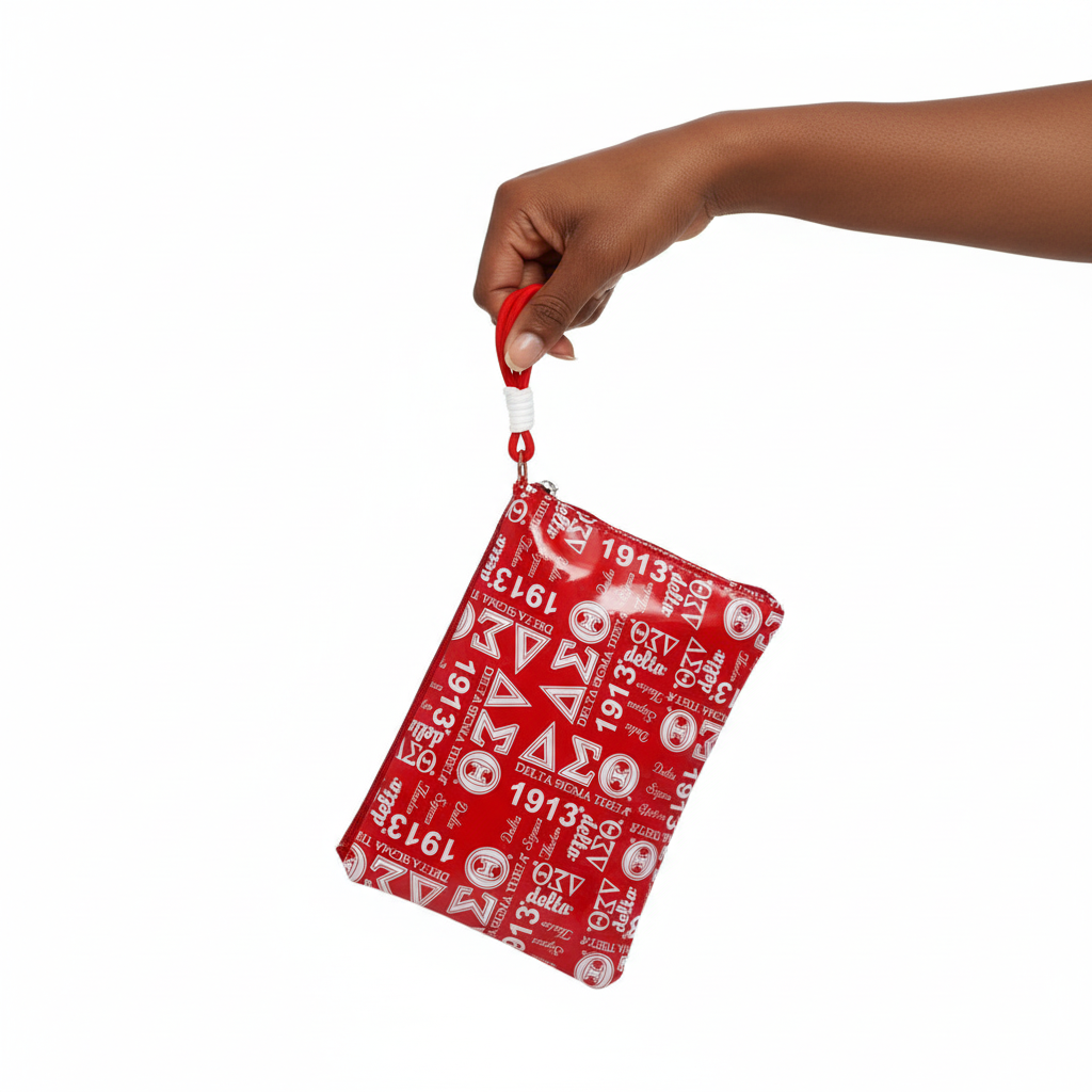 DST Sorority Pride Wristlet Pouch