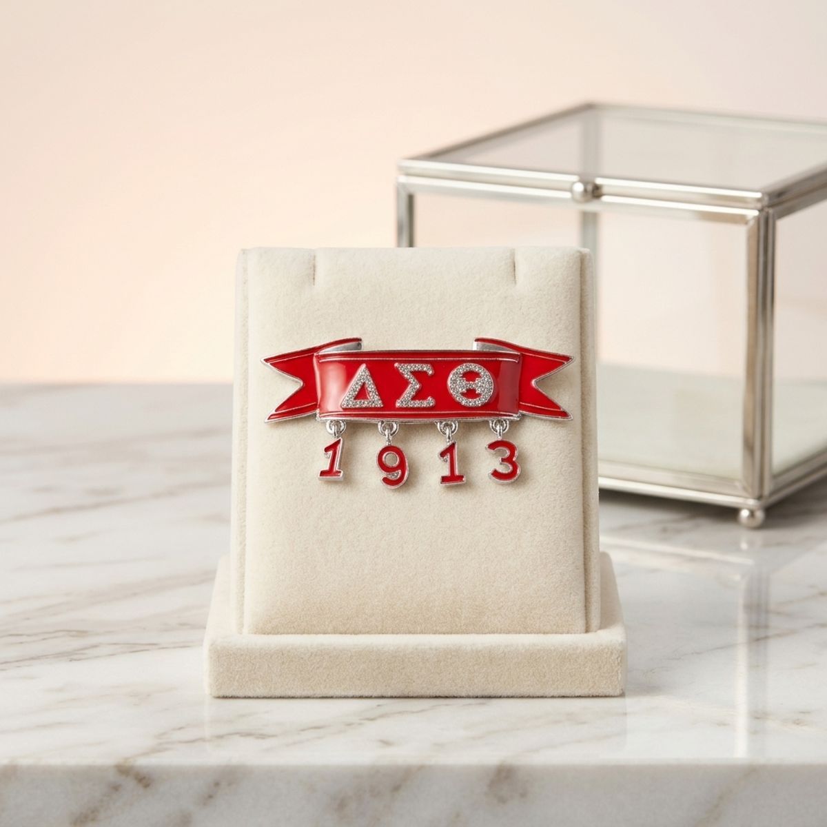 Delta Sigma Theta 1913 Banner Brooch Lapel Pin