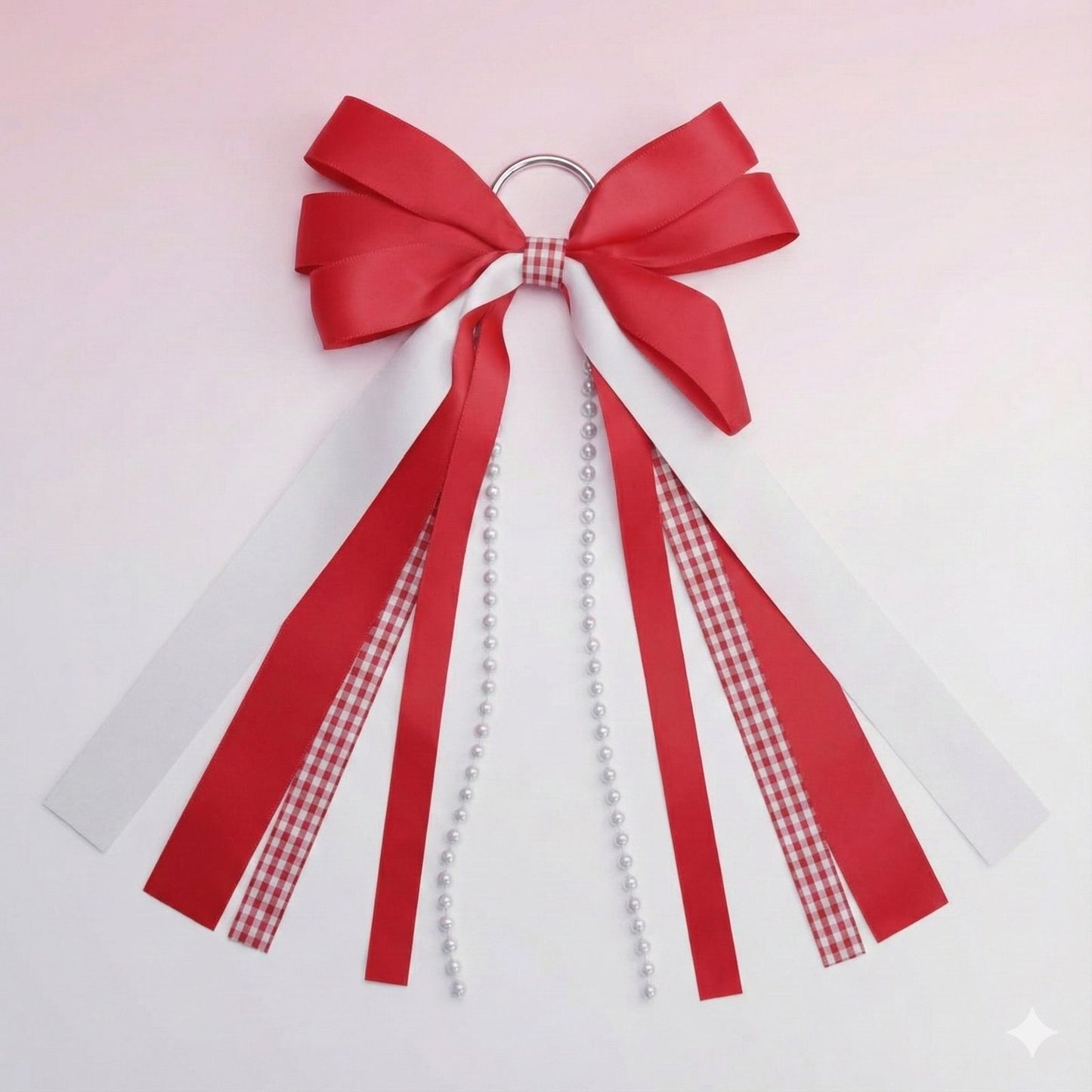 DST Boots on the Ground Red White Boot Bow