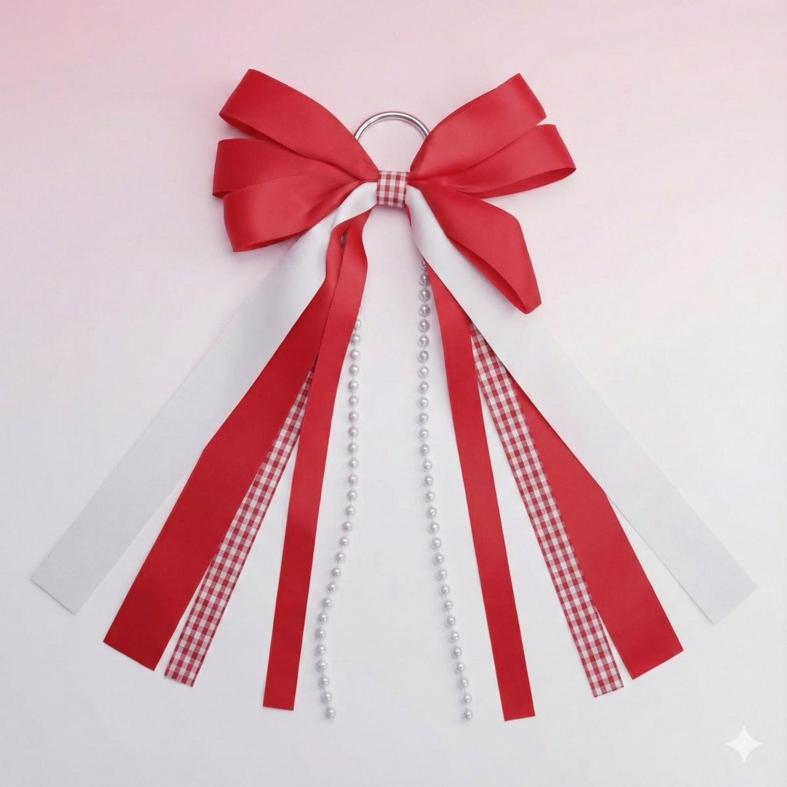 DST Boots on the Ground Red White Boot Bow