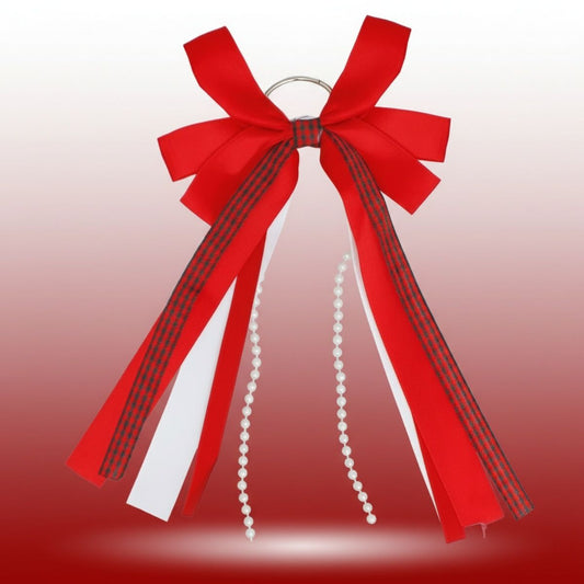 DST Boots on the Ground Red Black Boot Bow