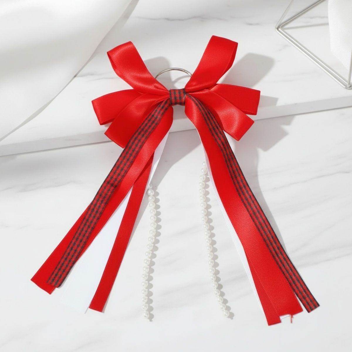 DST Boots on the Ground Red Black Boot Bow