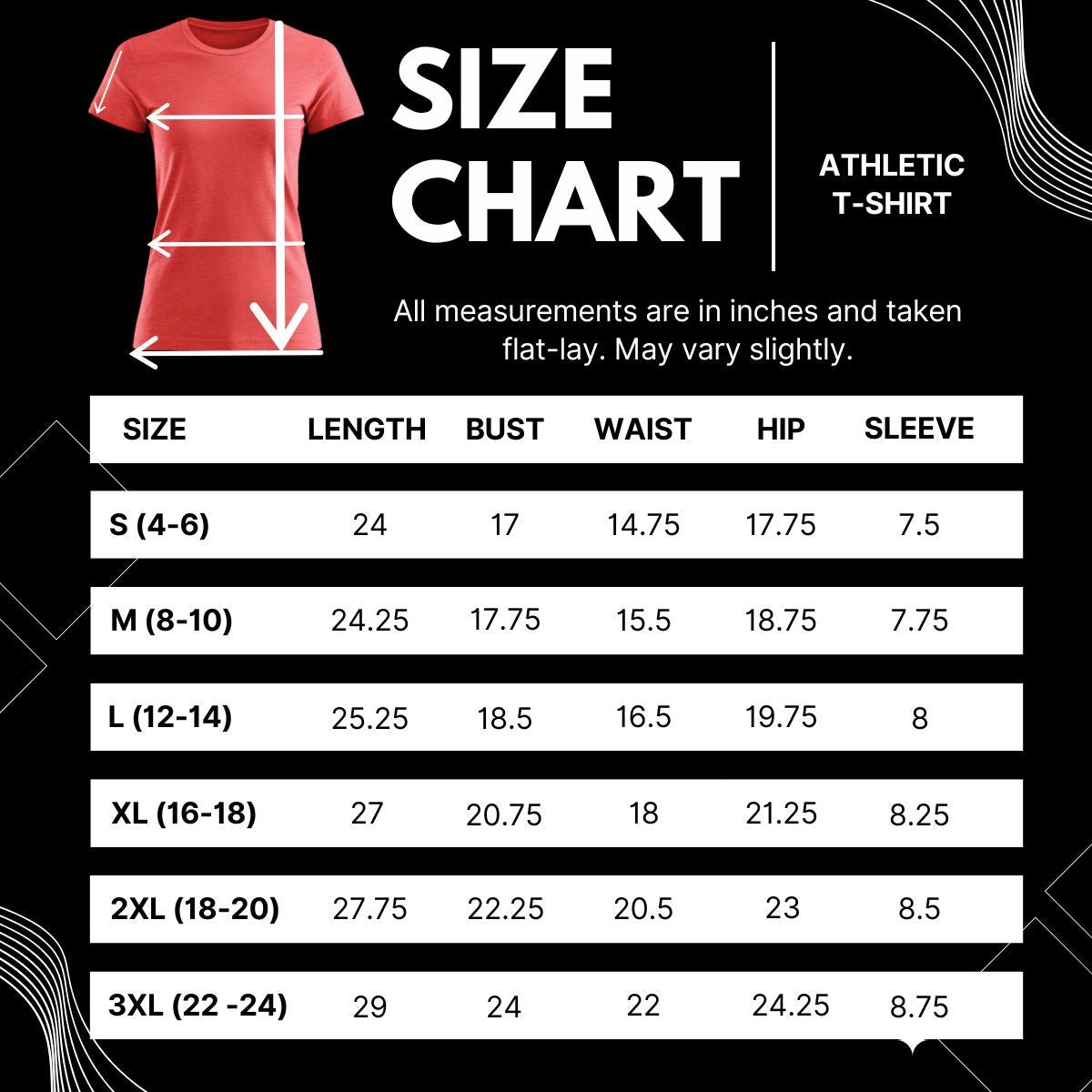DST Certified 3XL Delta Girl Red Athletic Tee