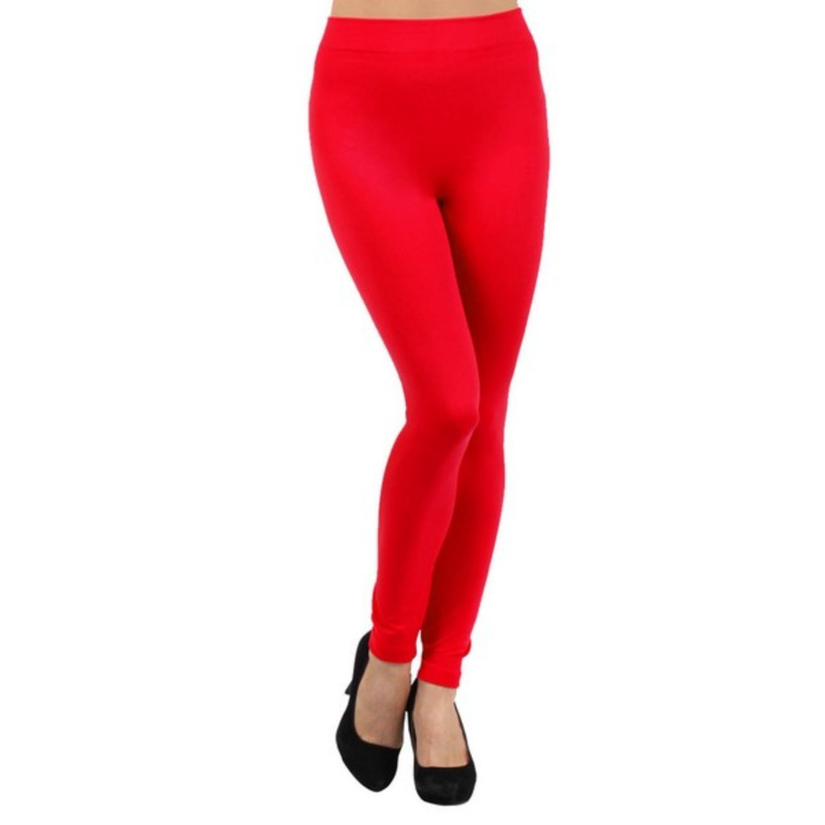 Red Fleece Lined Leggings