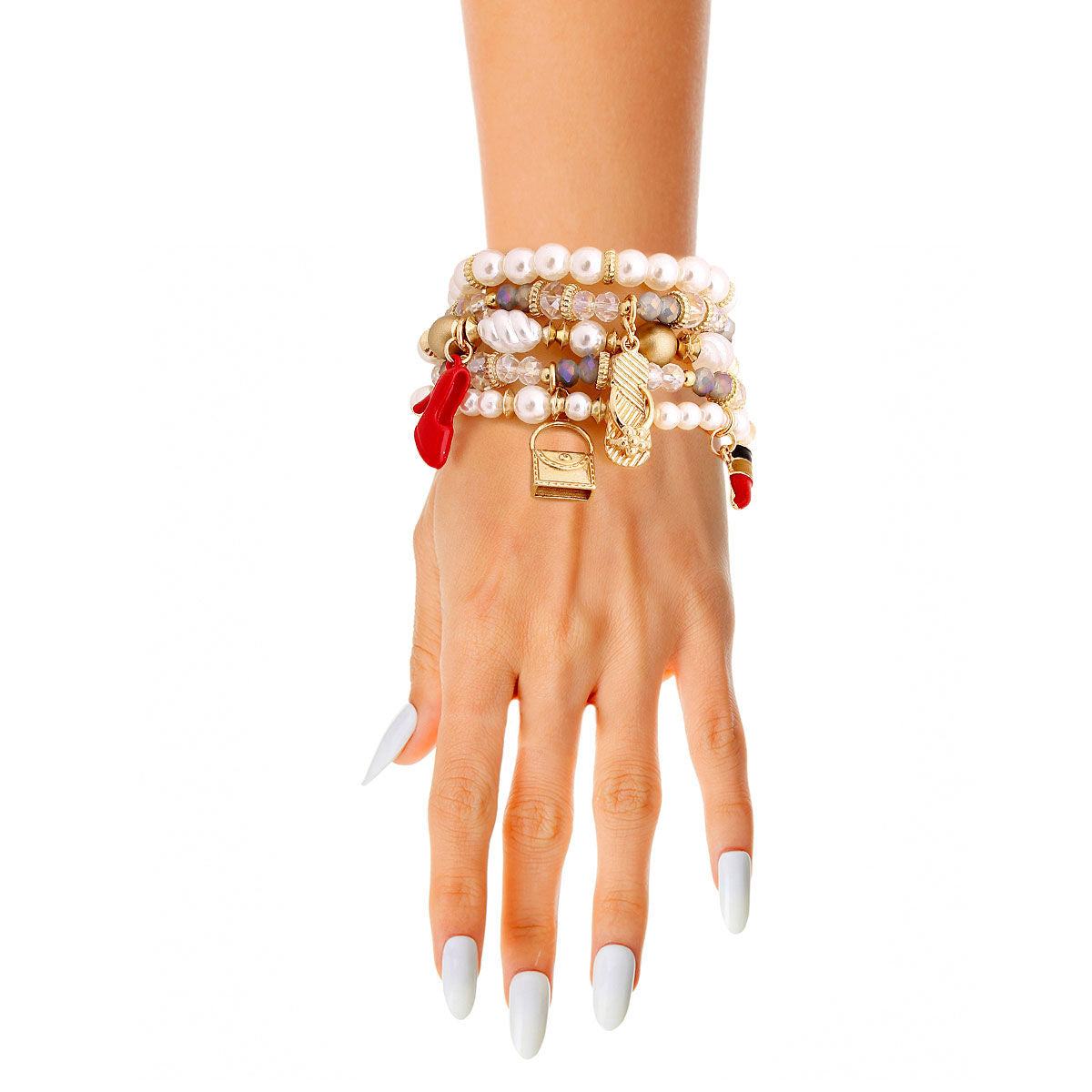 Pearl Bead Fashion Charm Bracelets
