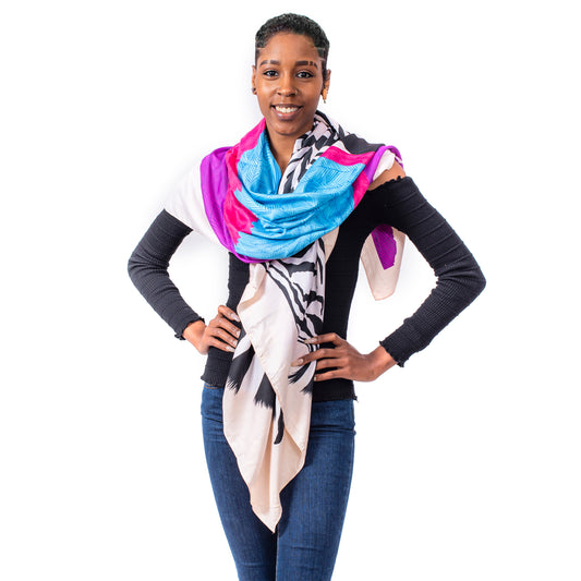Okella's Safari Scarf & Jewelry Set