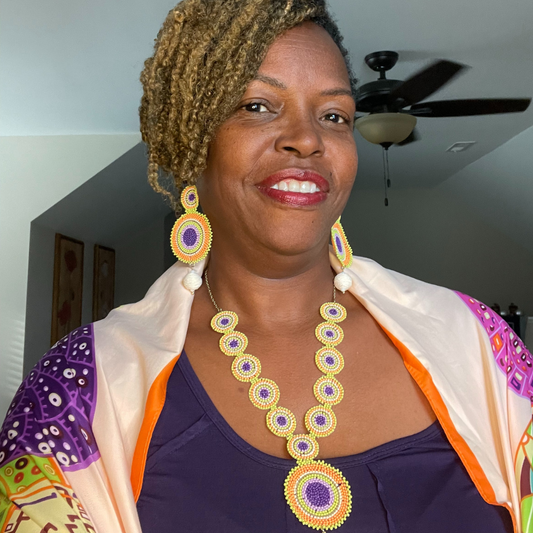 Okella's Kaleidoscope Jewelry and Scarf Set
