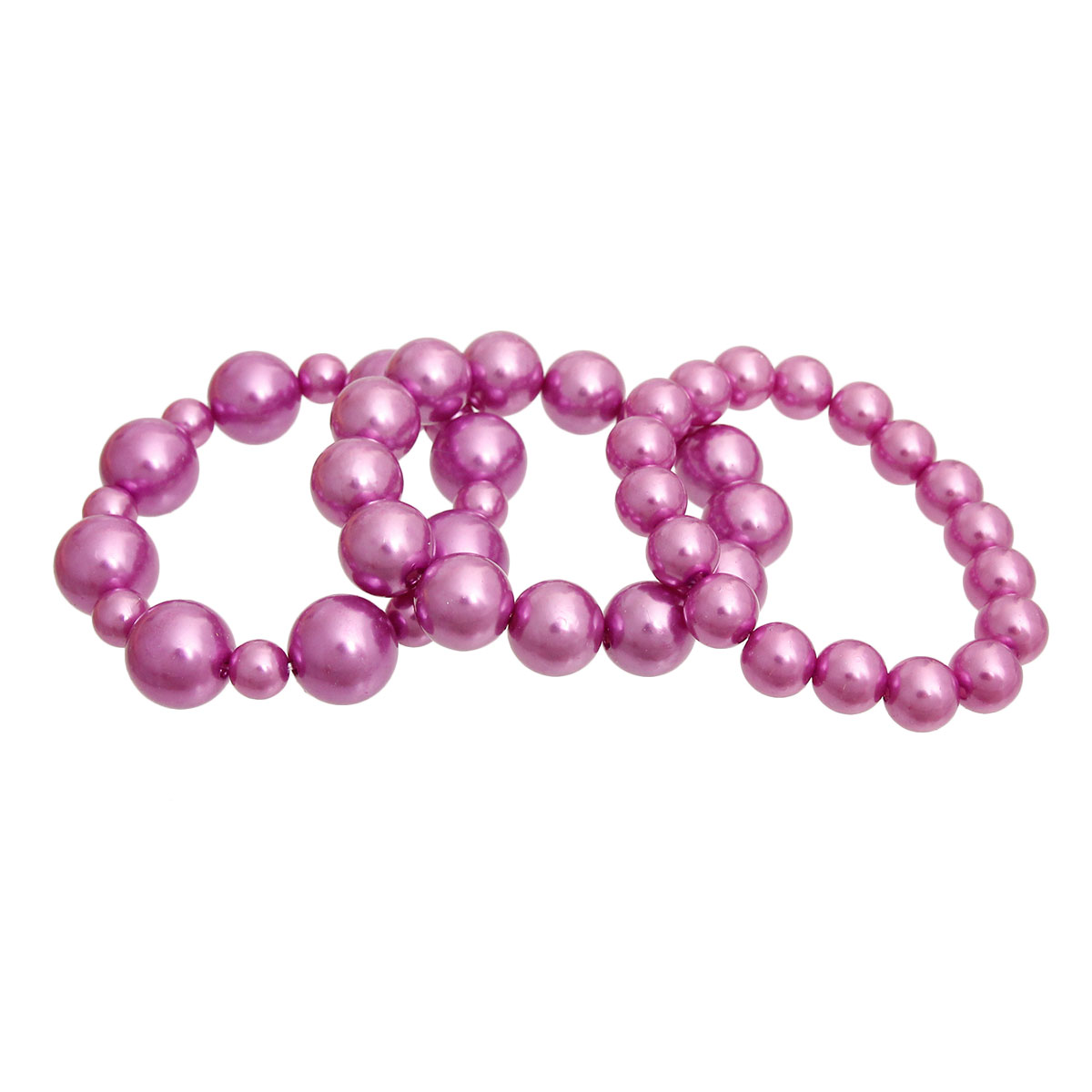 Light Purple Pearl 3 Pcs Bracelets