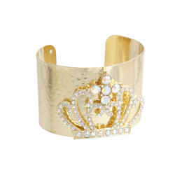 Gold Royalty Crystal Cuff