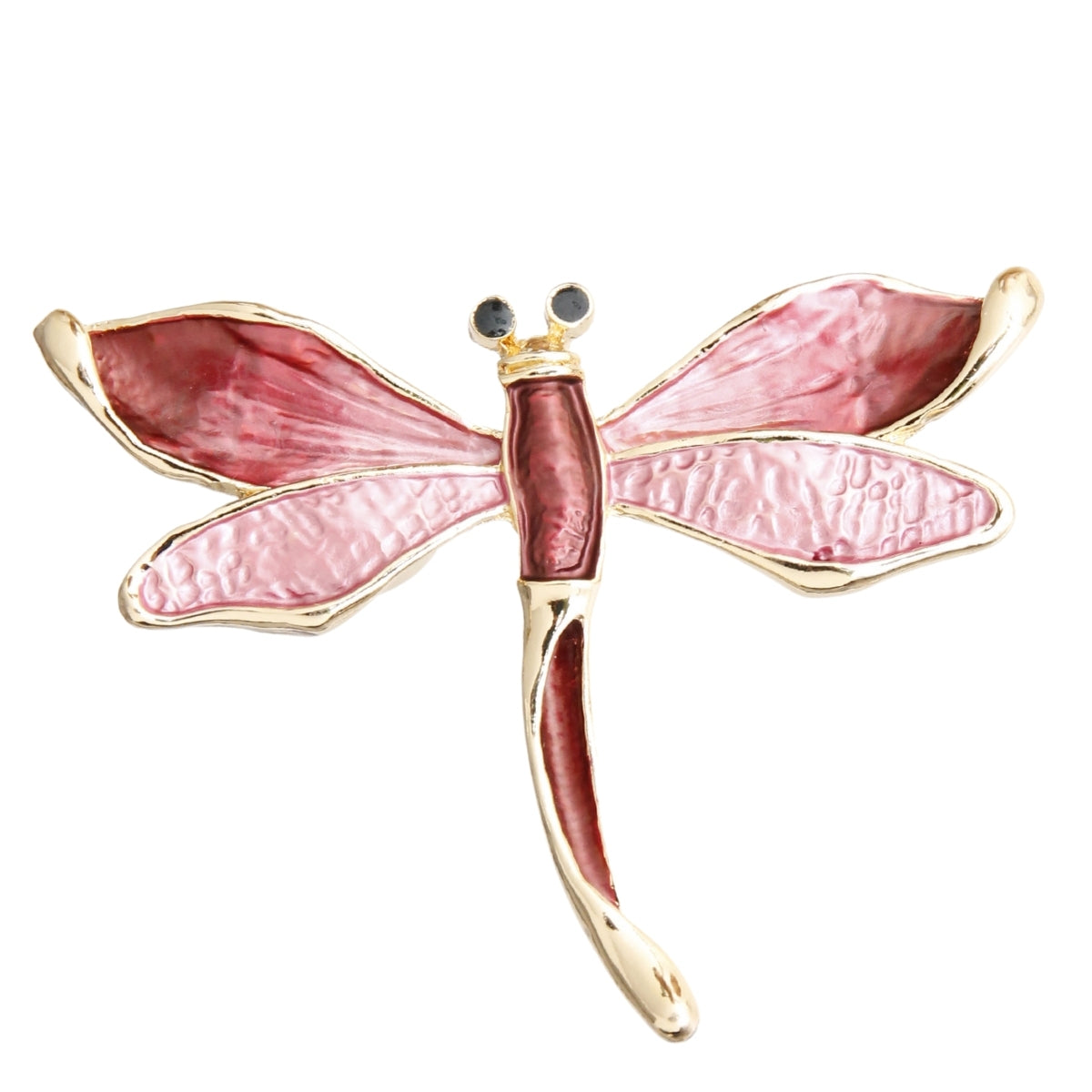 Pink Dragonfly Magnetic Pin (Pink with Gold Plating)