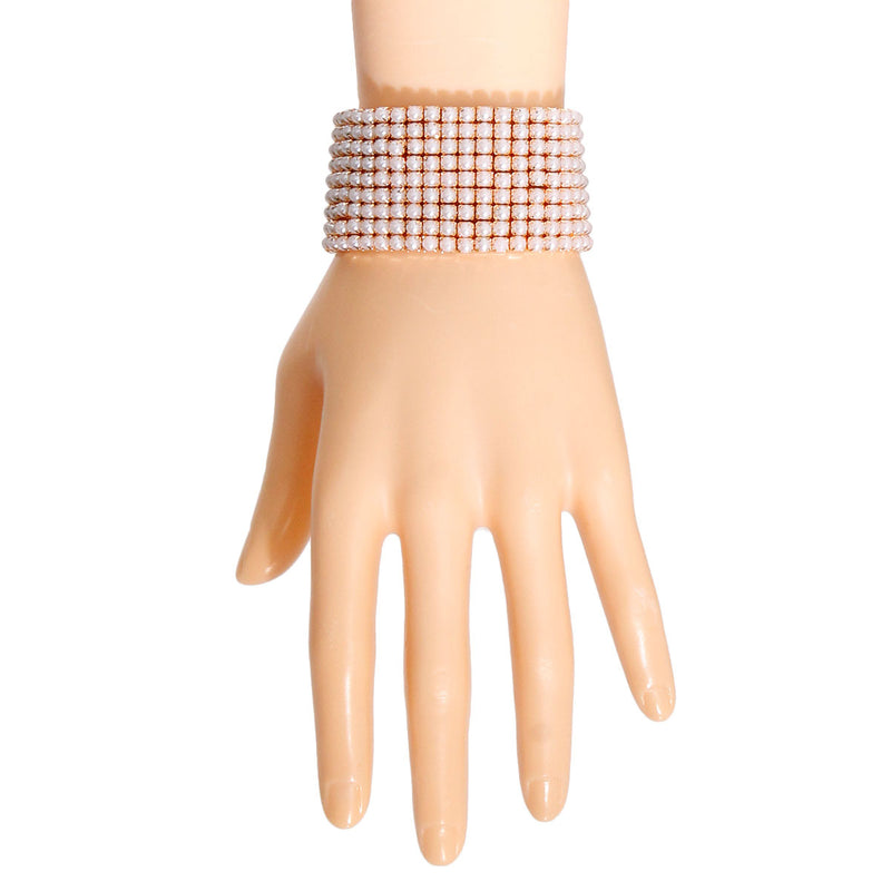 Cream Pearl 9 Line Bracelet