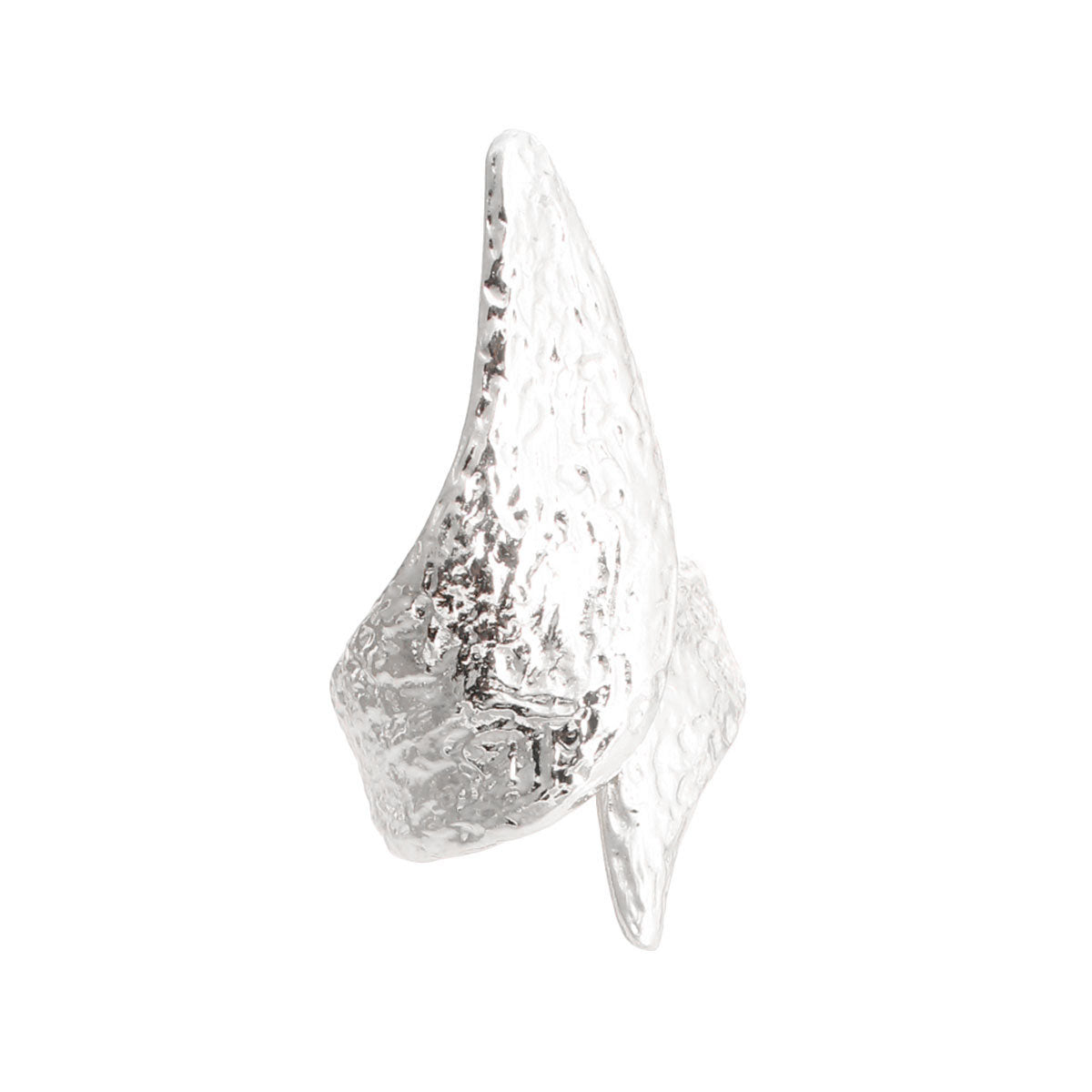 Hammered Silver Pointed Cuff