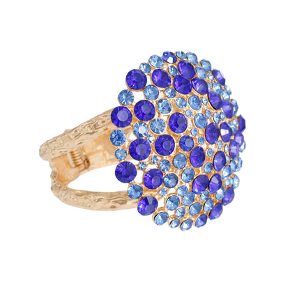 Blue Stone Dome Cluster Cuff