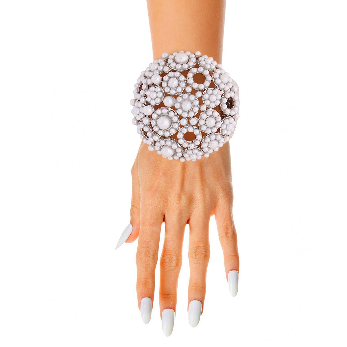 White Chunky Domed Cuff